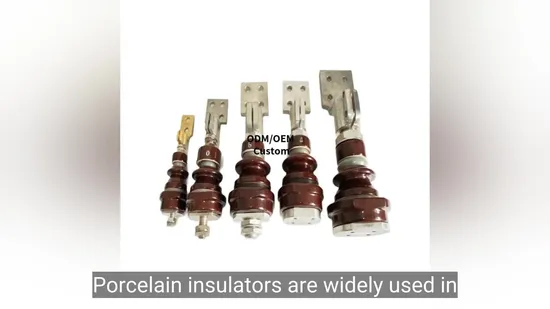 Aisladores eléctricos de porcelana de baja tensión Aislador de barra colectora de separación